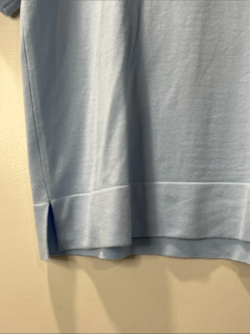 Cyrus Pale Blue Short Sleeve Crewneck Sweater S